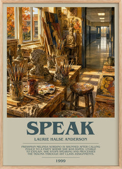 Speak Bookish Wall Art by Laurie Halse Anderson