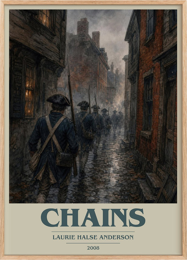 Chains Book Cover Poster by Laurie Halse Anderson