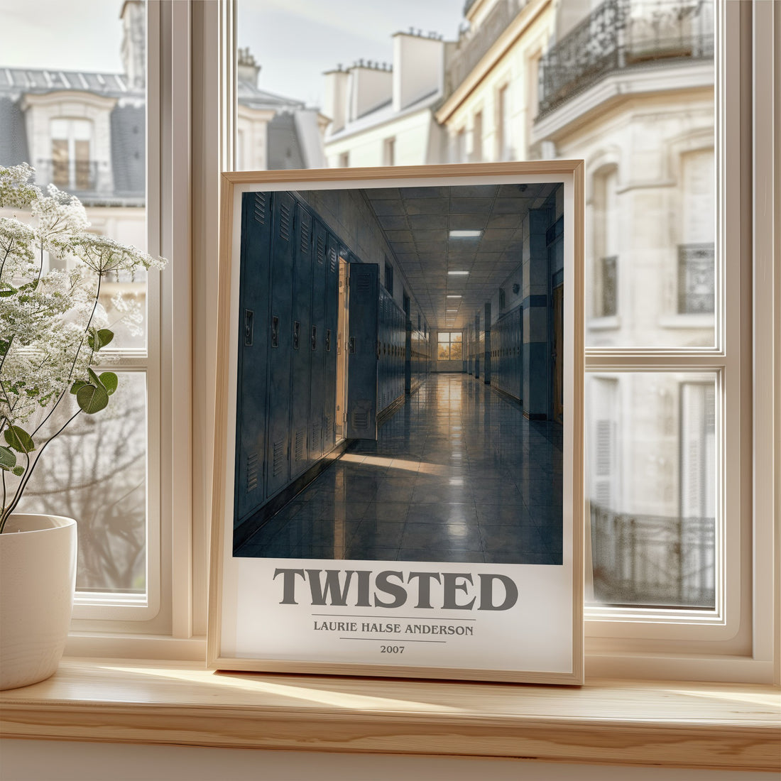 Twisted book cover poster colour and style options – Laurie Halse Anderson book art