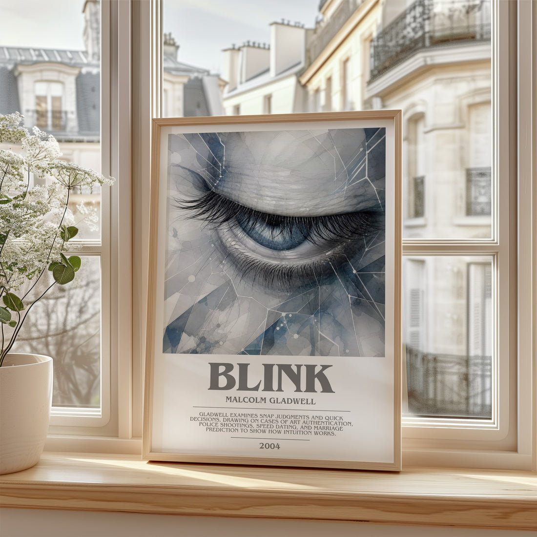 Blink bookish poster colour and style options – Malcolm Gladwell book art