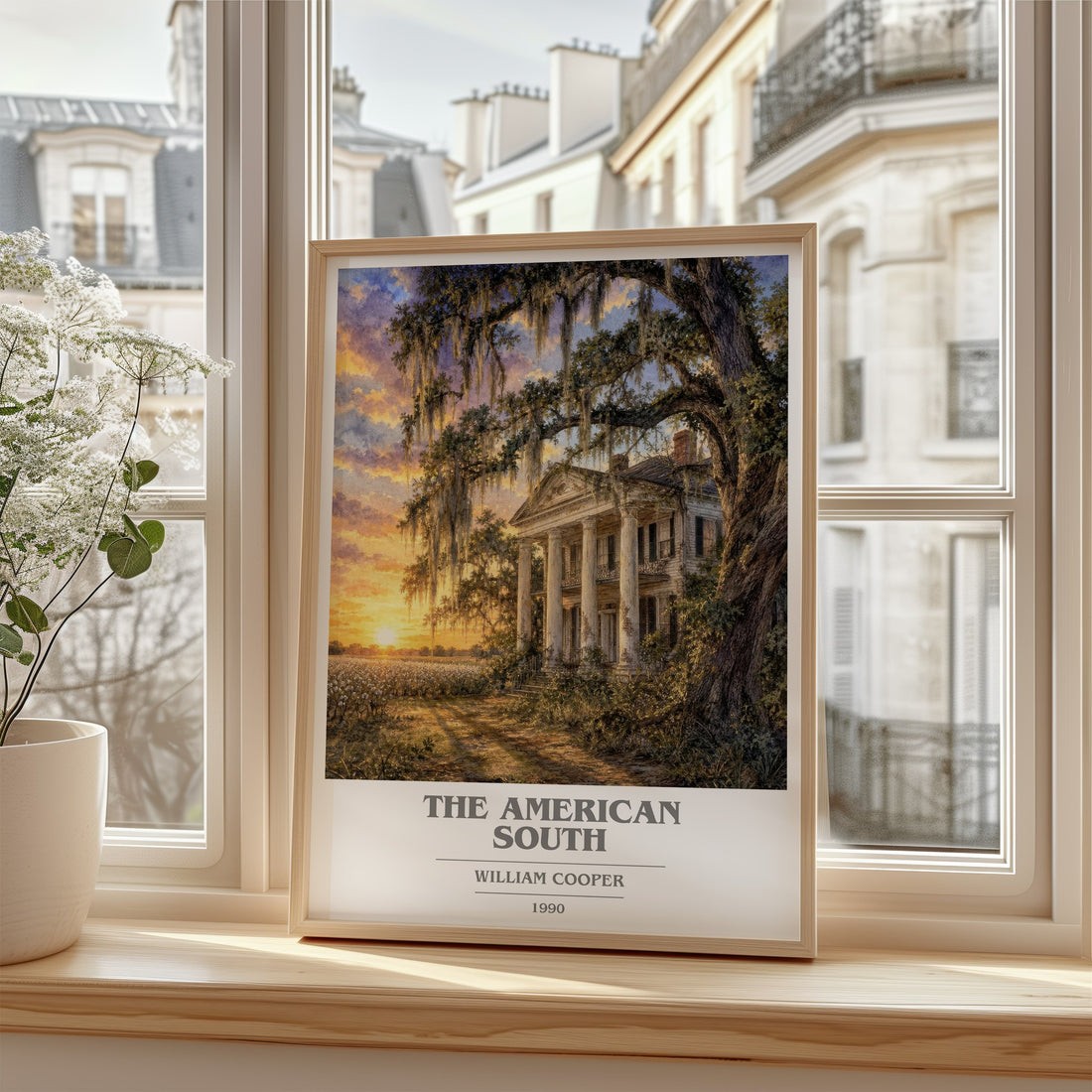 The American South book cover poster colour and style options – William Cooper book art