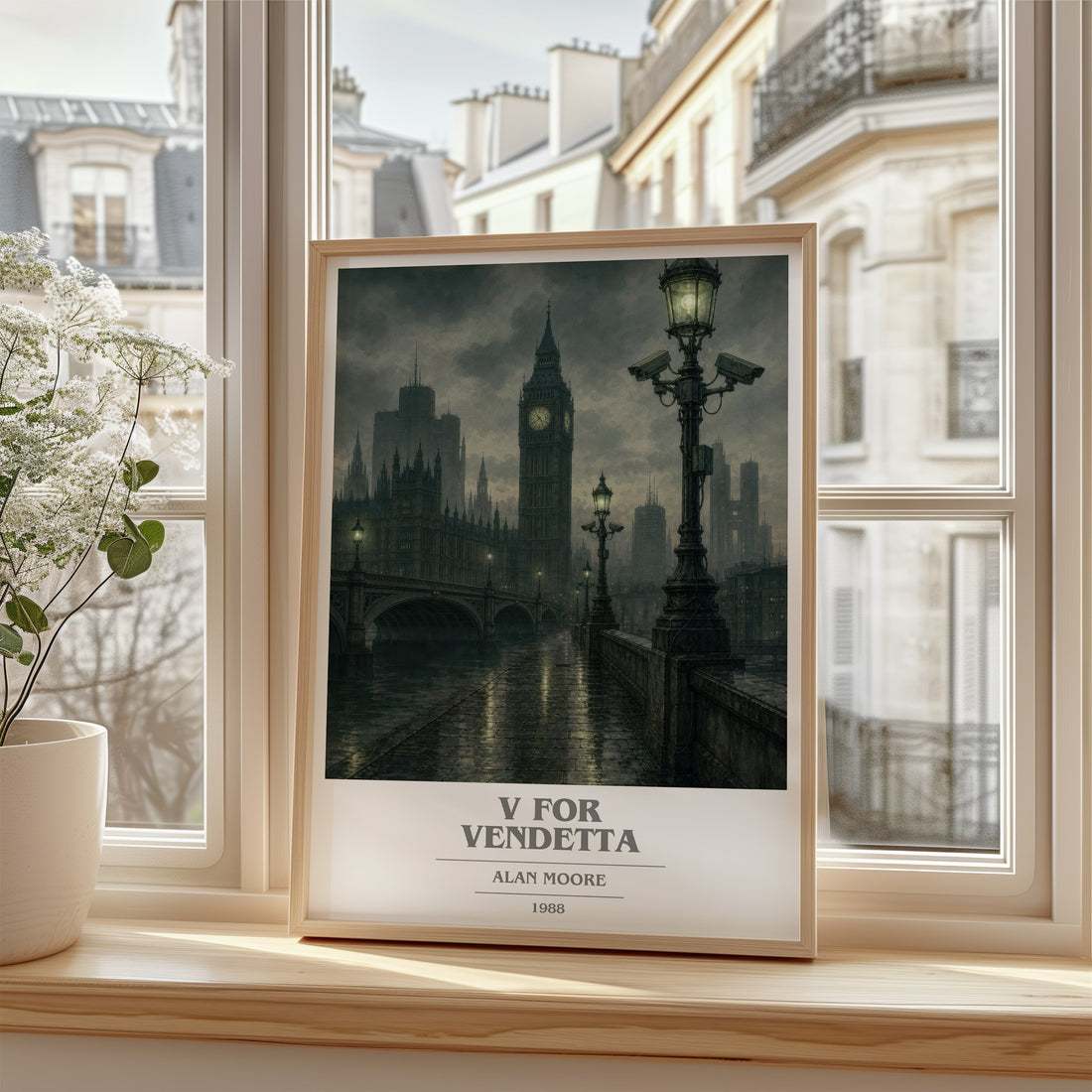 V for Vendetta book cover poster colour and style options – Alan Moore book art