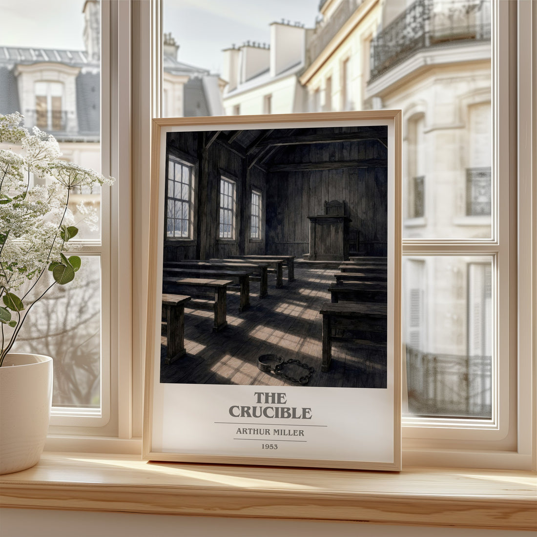 The Crucible book cover poster colour and style options – Arthur Miller book art