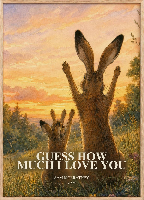 Guess How Much I Love You Book Watercolour Illustration by Sam McBratney