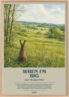 When I'm big Bookish Wall Art by Sam McBratney