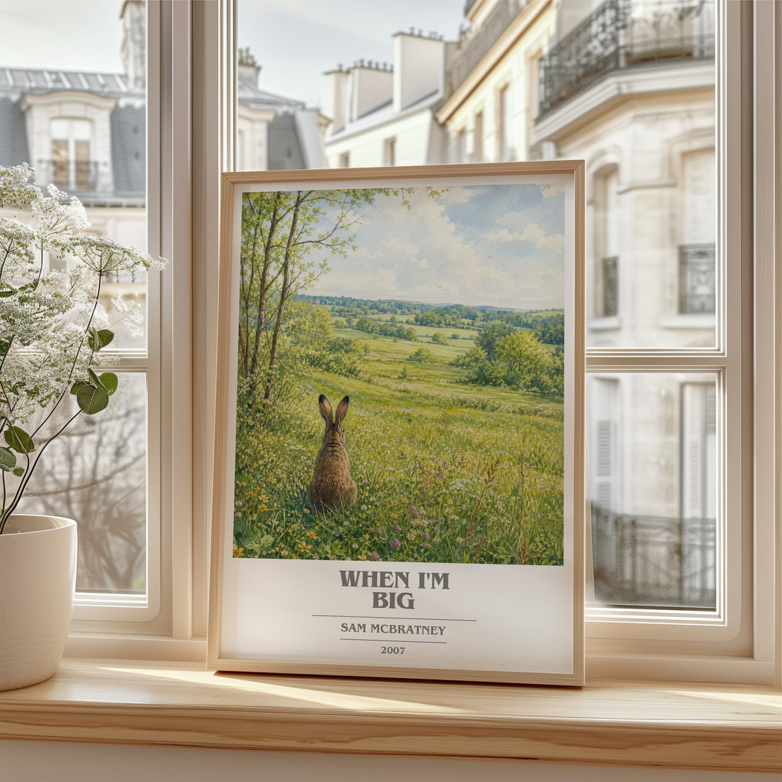 When I'm big book cover poster colour and style options – Sam McBratney book art