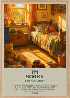 I'm Sorry Bookish Wall Art by Sam McBratney