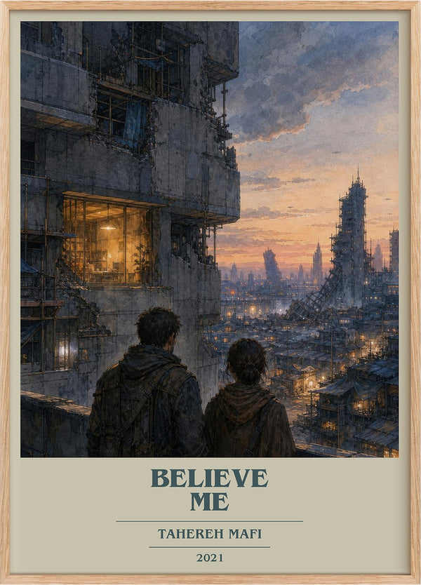 Believe Me Book Cover Poster by Tahereh Mafi