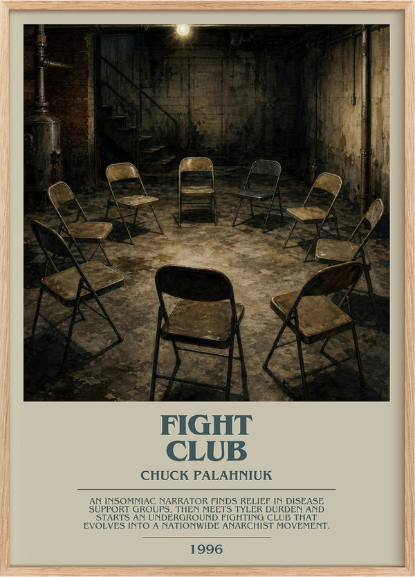 Fight Club Bookish Wall Art by Chuck Palahniuk
