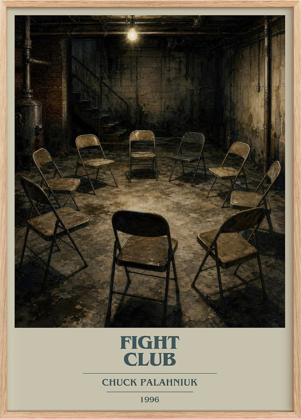 Fight Club Book Cover Poster by Chuck Palahniuk