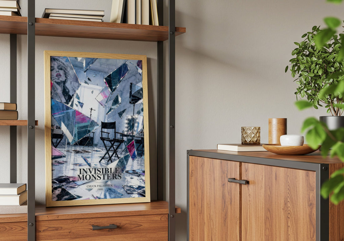 Invisible Monsters book watercolour illustration paper finish options – matte satin gloss