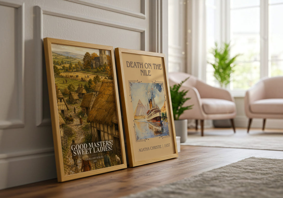 Good Masters! Sweet Ladies! watercolour print framed by window – literary home decor