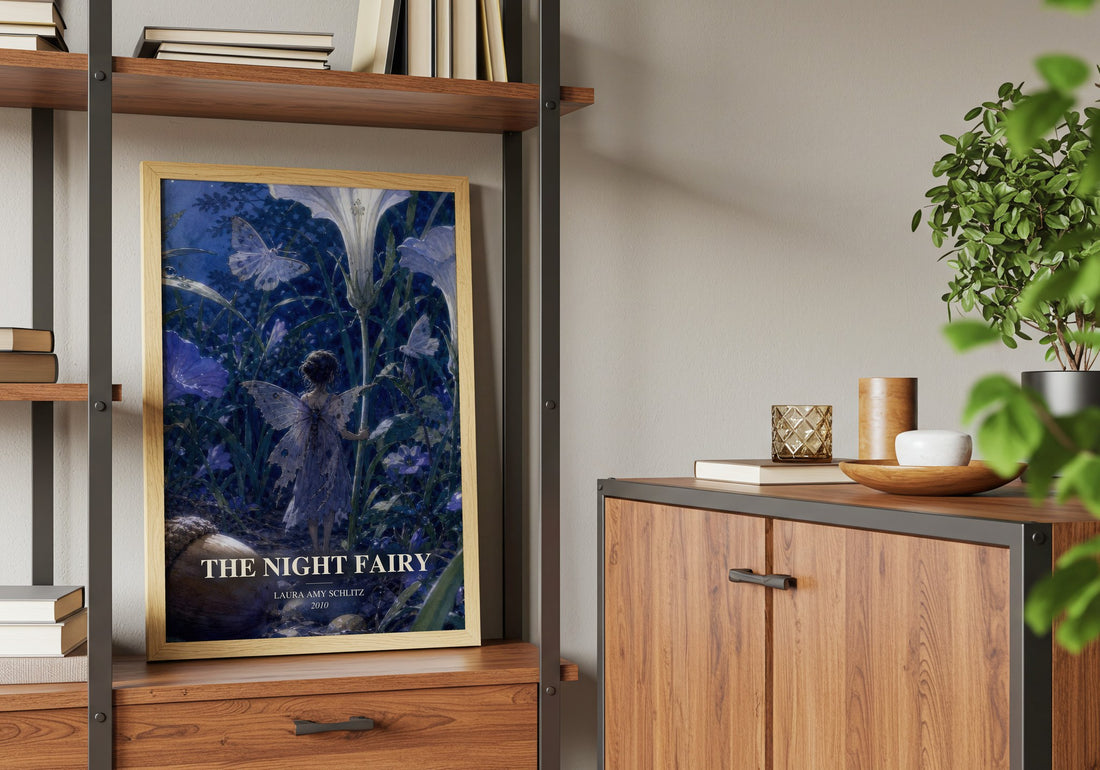 The Night Fairy book watercolour illustration paper finish options – matte satin gloss