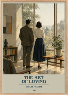 The Art of Loving Book Cover Poster by Erich Fromm