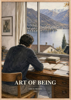 Art of Being Book Watercolour Illustration by Erich Fromm