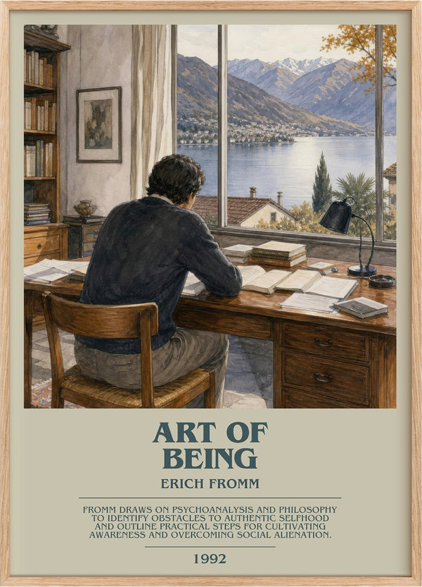 Art of Being Bookish Wall Art by Erich Fromm