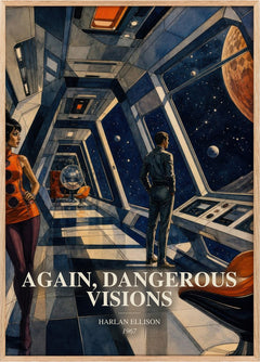 Again, Dangerous Visions Book Watercolour Illustration by H. Ellison