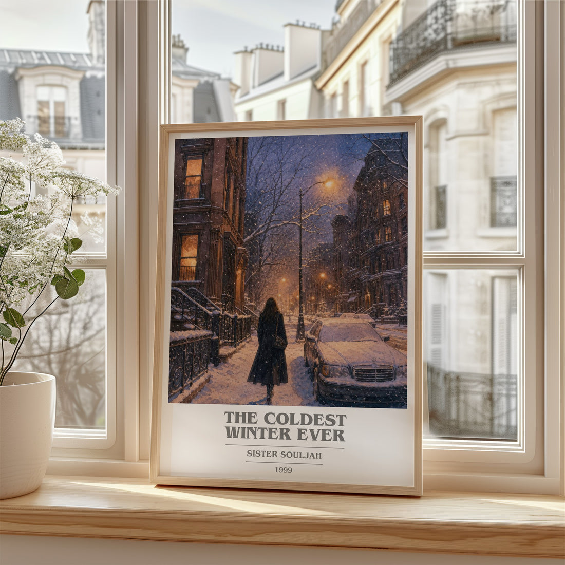 The coldest winter ever book cover poster colour and style options – Sister Souljah book art