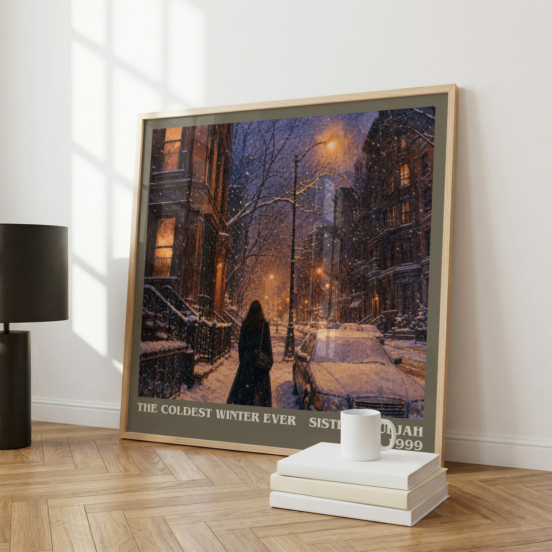 The coldest winter ever literary print framed by window – literary home decor