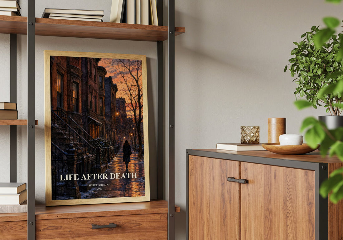 Life After Death book watercolour illustration paper finish options – matte satin gloss