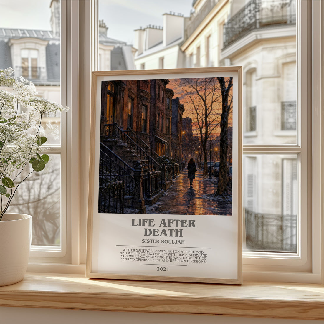 Life After Death bookish poster colour and style options – Sister Souljah book art