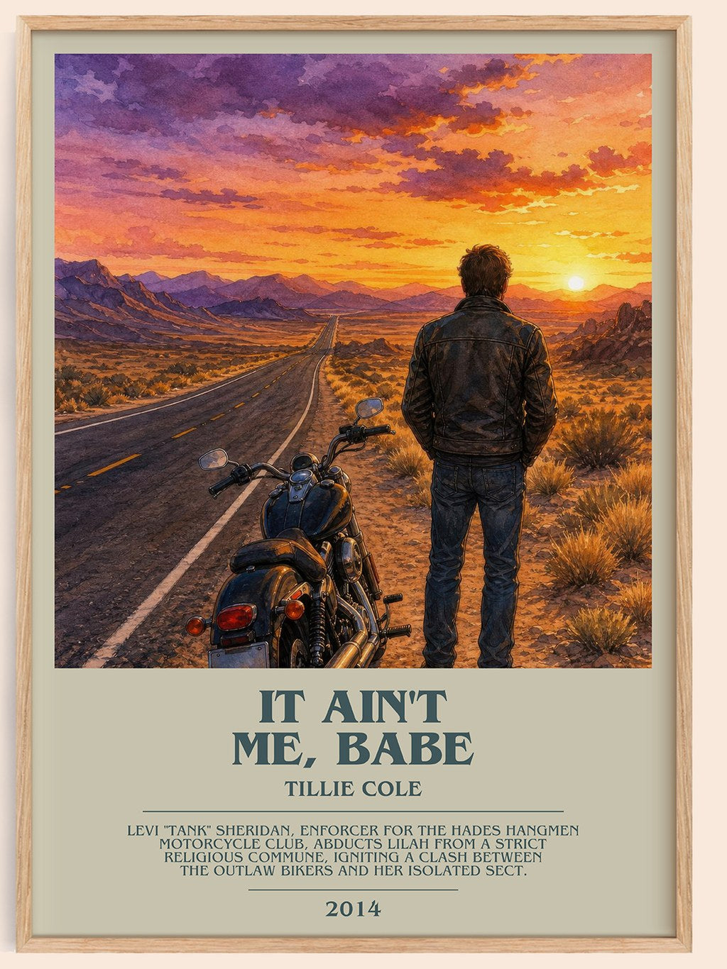 It Ain't Me, Babe bookish book poster by Tillie Cole – framed literary art print