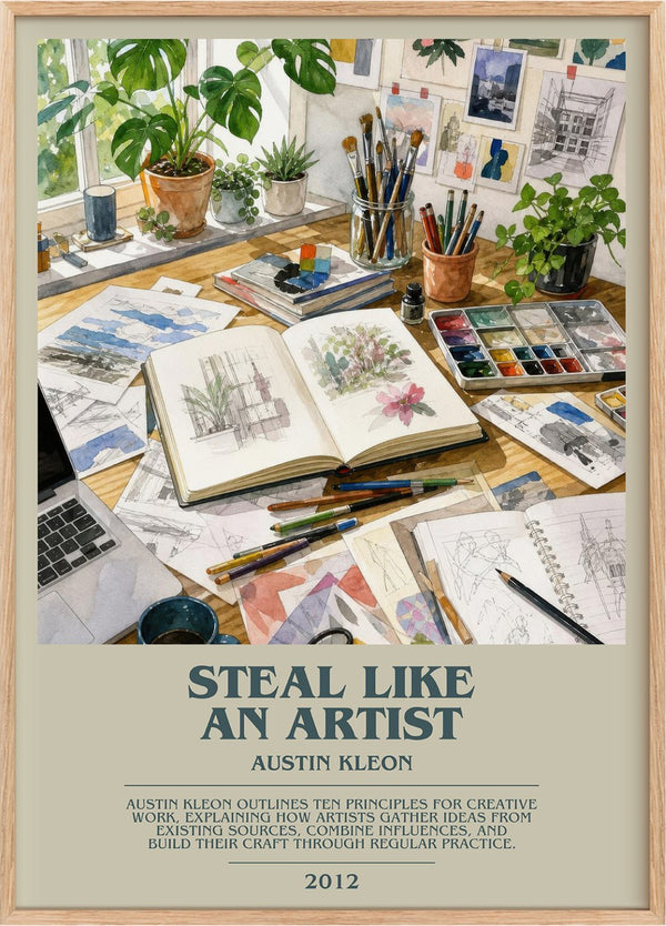 Steal like an artist Bookish Wall Art by Austin Kleon