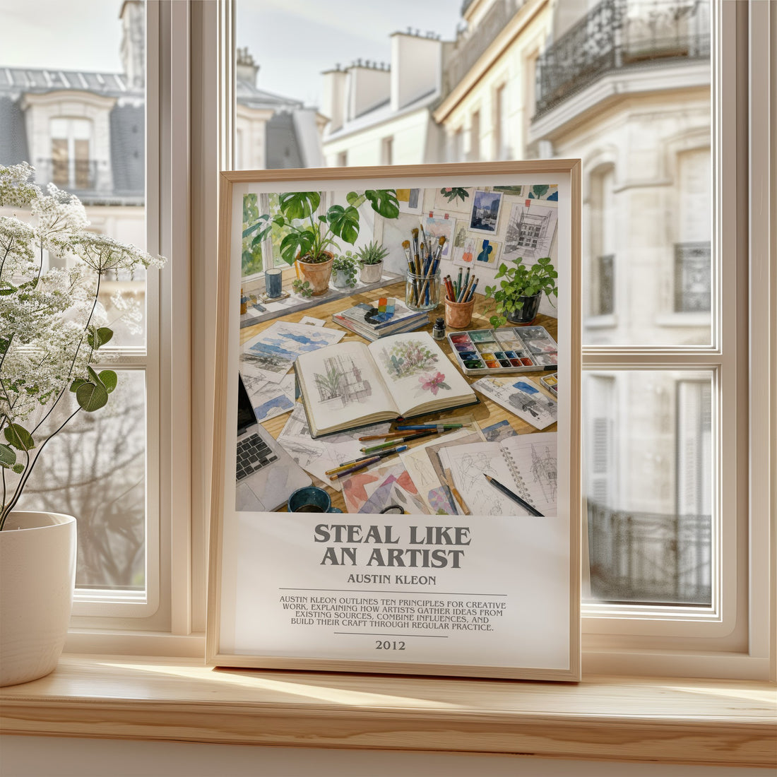 Steal like an artist bookish poster colour and style options – Austin Kleon book art