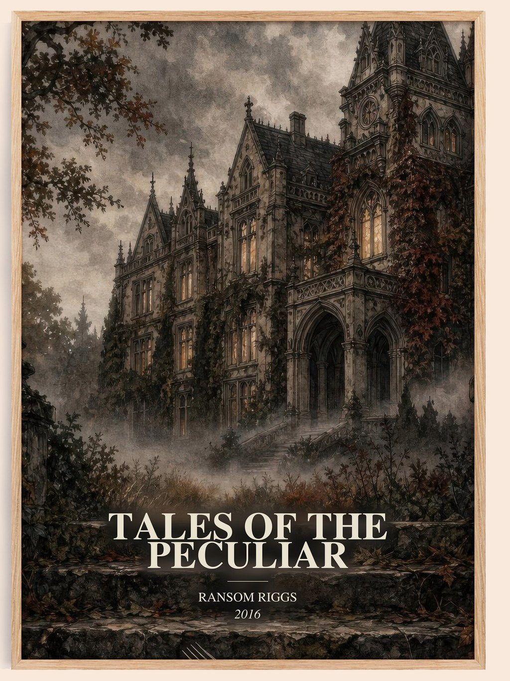 Tales of the Peculiar watercolour book poster by Ransom Riggs – framed literary art print