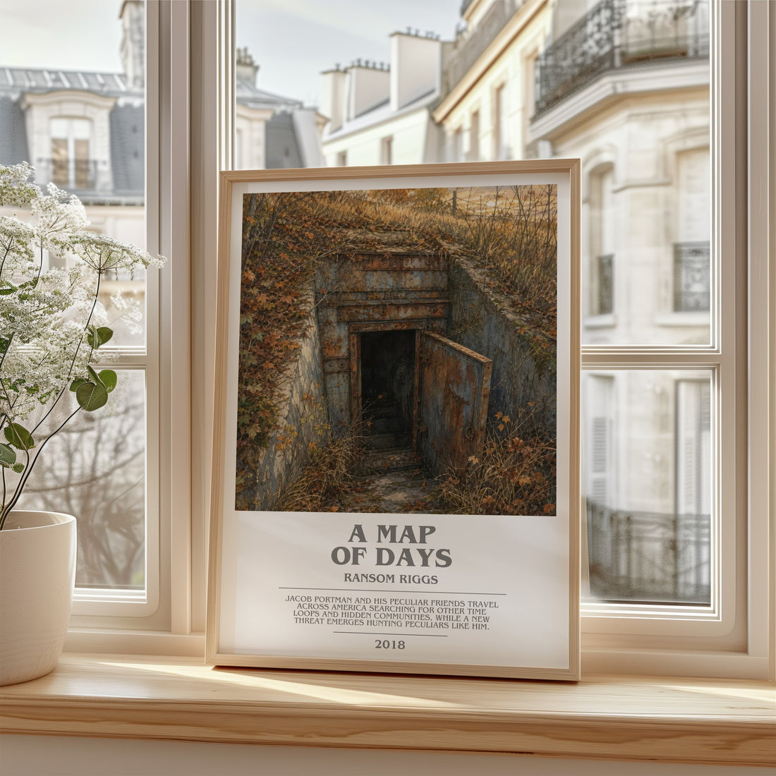 A Map of Days bookish poster colour and style options – Ransom Riggs book art