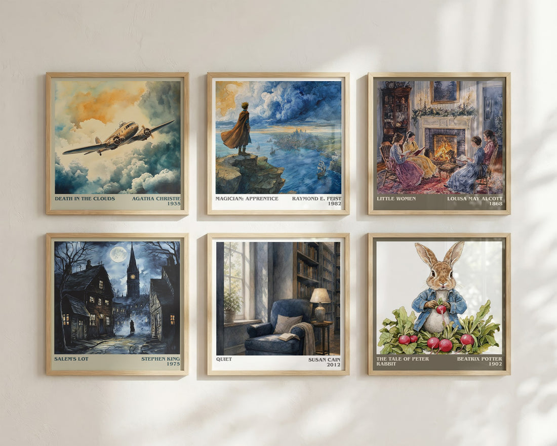 Quiet literary art print colour and style options – Susan Cain book art
