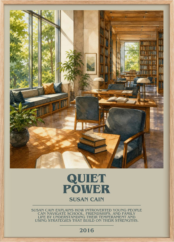 Quiet power Bookish Wall Art by Susan Cain