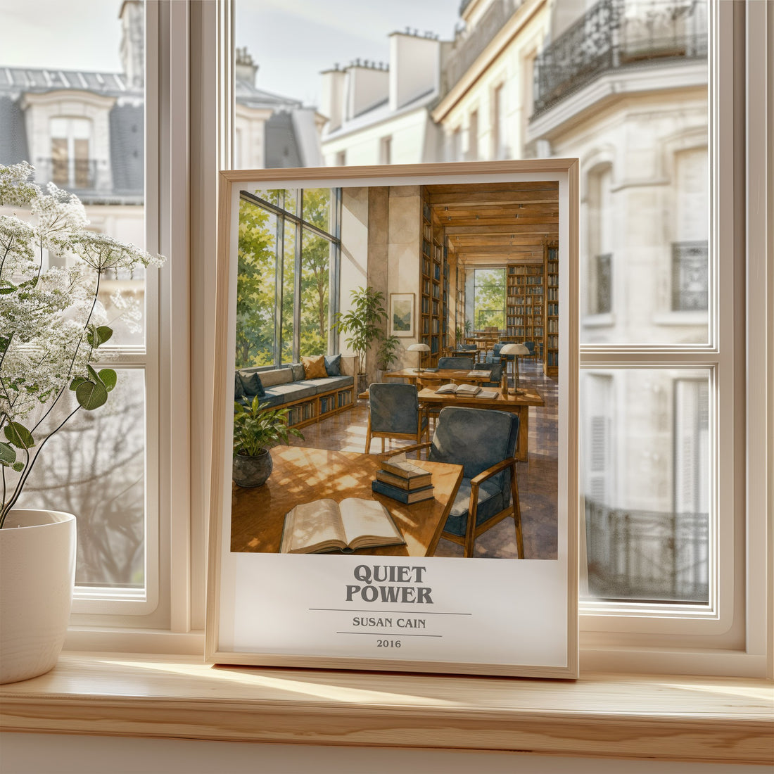 Quiet power book cover poster colour and style options – Susan Cain book art