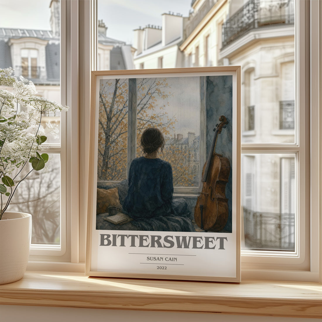 Bittersweet book cover poster colour and style options – Susan Cain book art