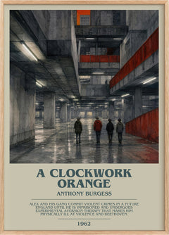 A Clockwork Orange Bookish Wall Art by Anthony Burgess