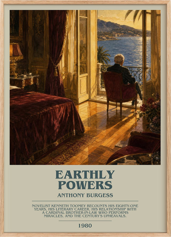 Earthly Powers Bookish Wall Art by Anthony Burgess