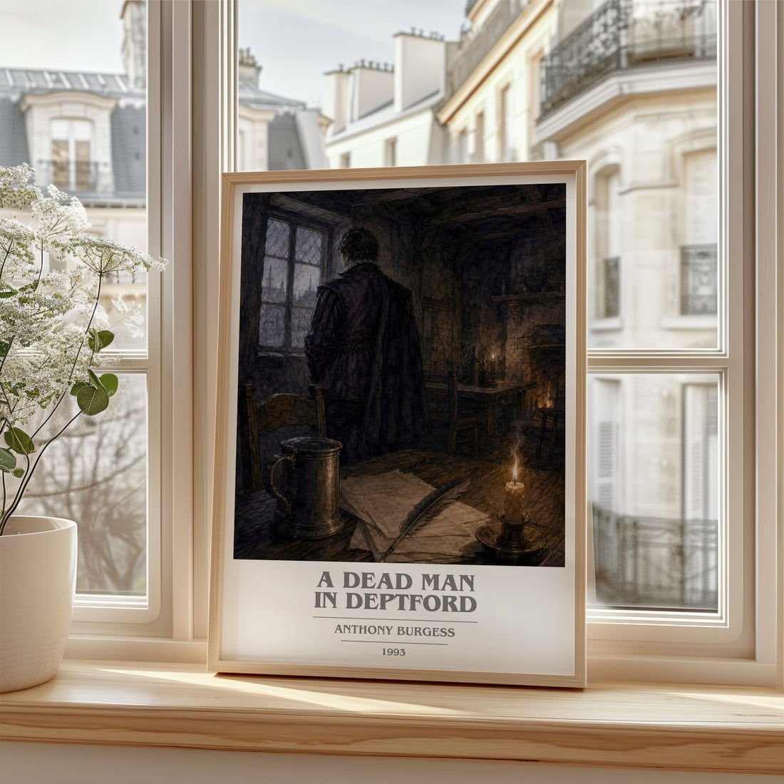 A Dead Man in Deptford book cover poster colour and style options – Anthony Burgess book art
