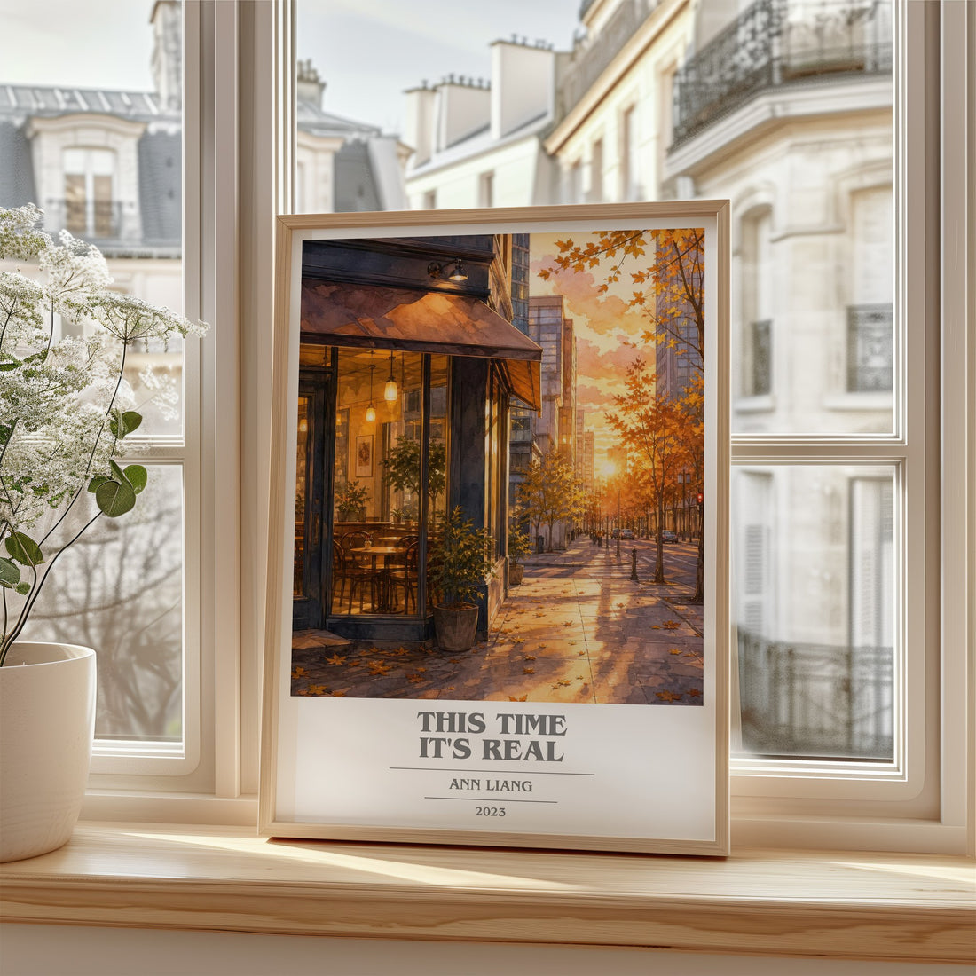 This Time It's Real book cover poster colour and style options – Ann Liang book art