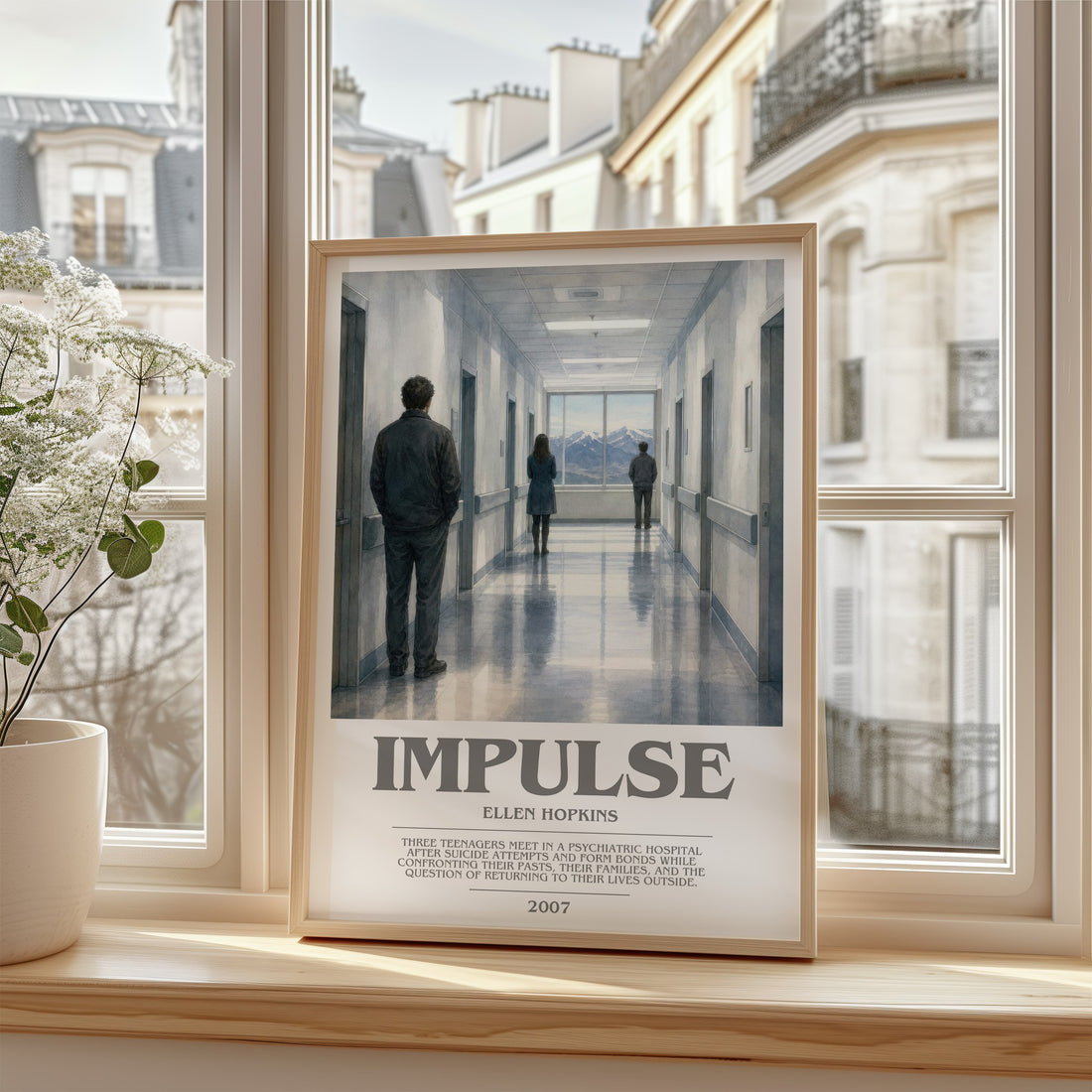 Impulse bookish poster colour and style options – Ellen Hopkins book art