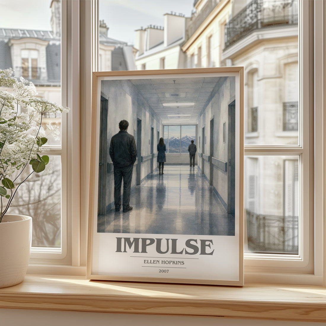 Impulse book cover poster colour and style options – Ellen Hopkins book art