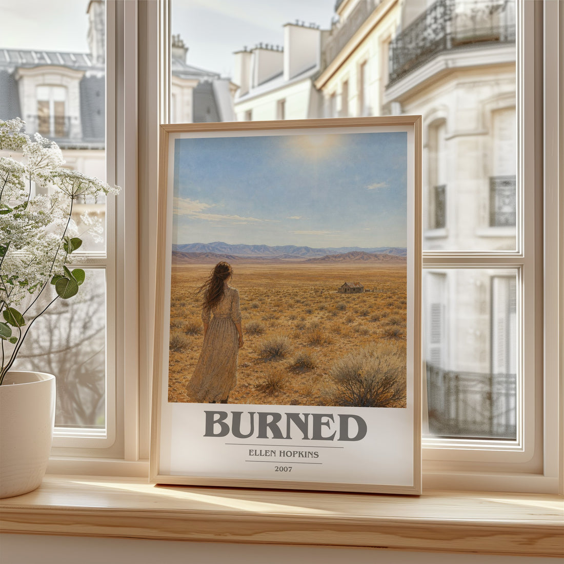 Burned book cover poster colour and style options – Ellen Hopkins book art