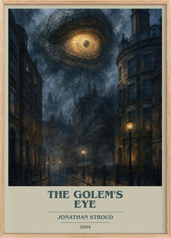 The Golem's Eye Book Cover Poster by Jonathan Stroud