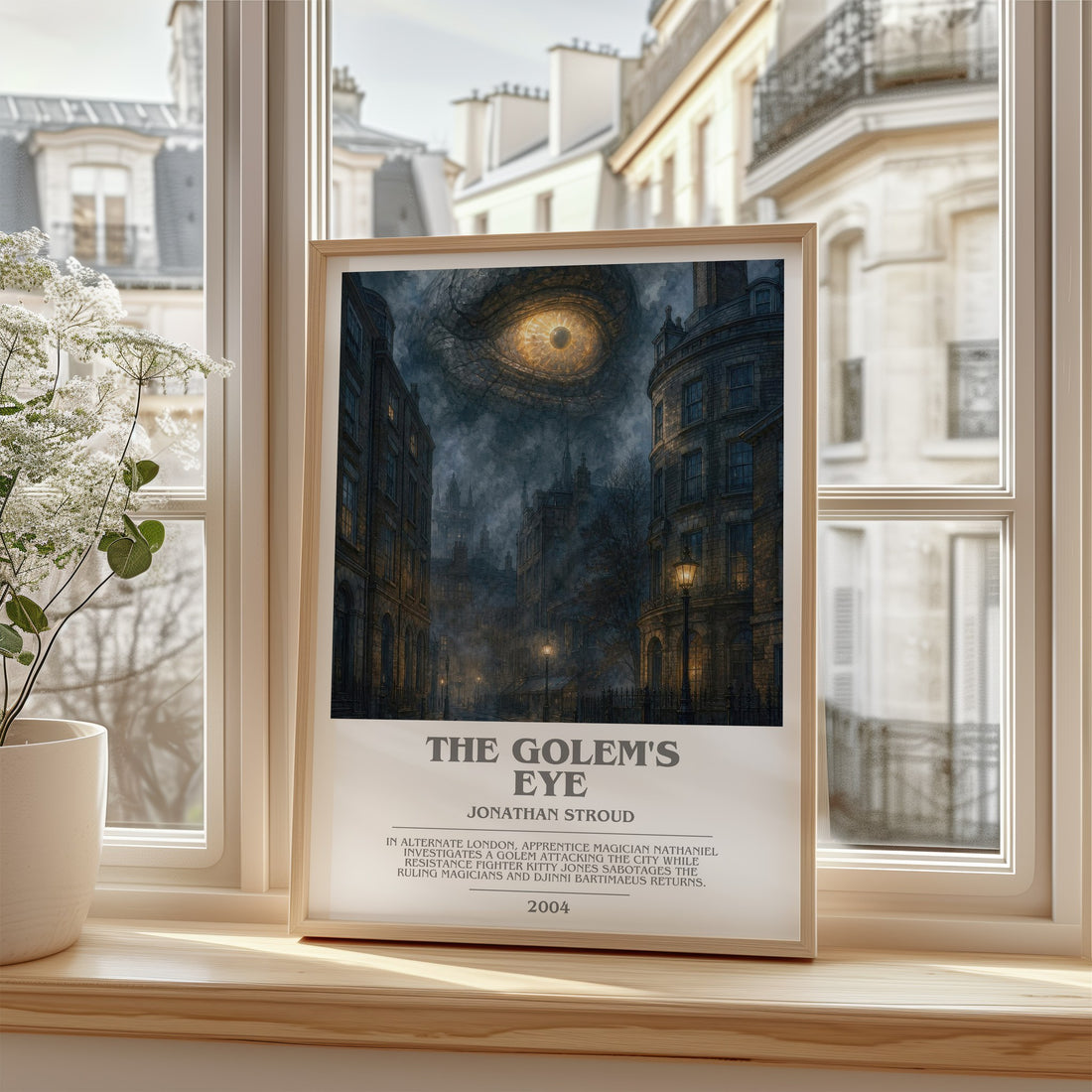 The Golem's Eye bookish poster colour and style options – Jonathan Stroud book art
