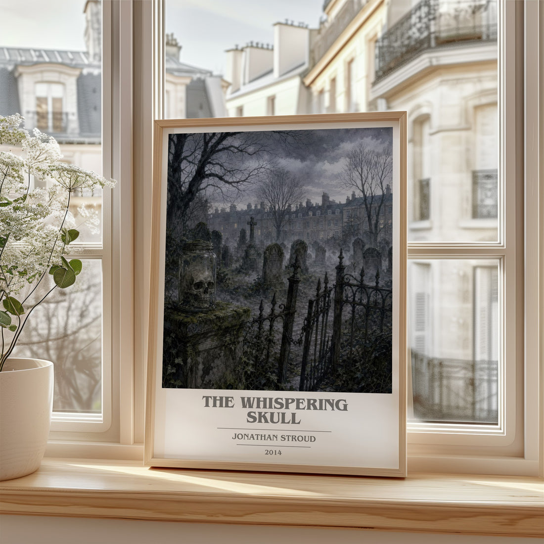 The Whispering Skull book cover poster colour and style options – Jonathan Stroud book art