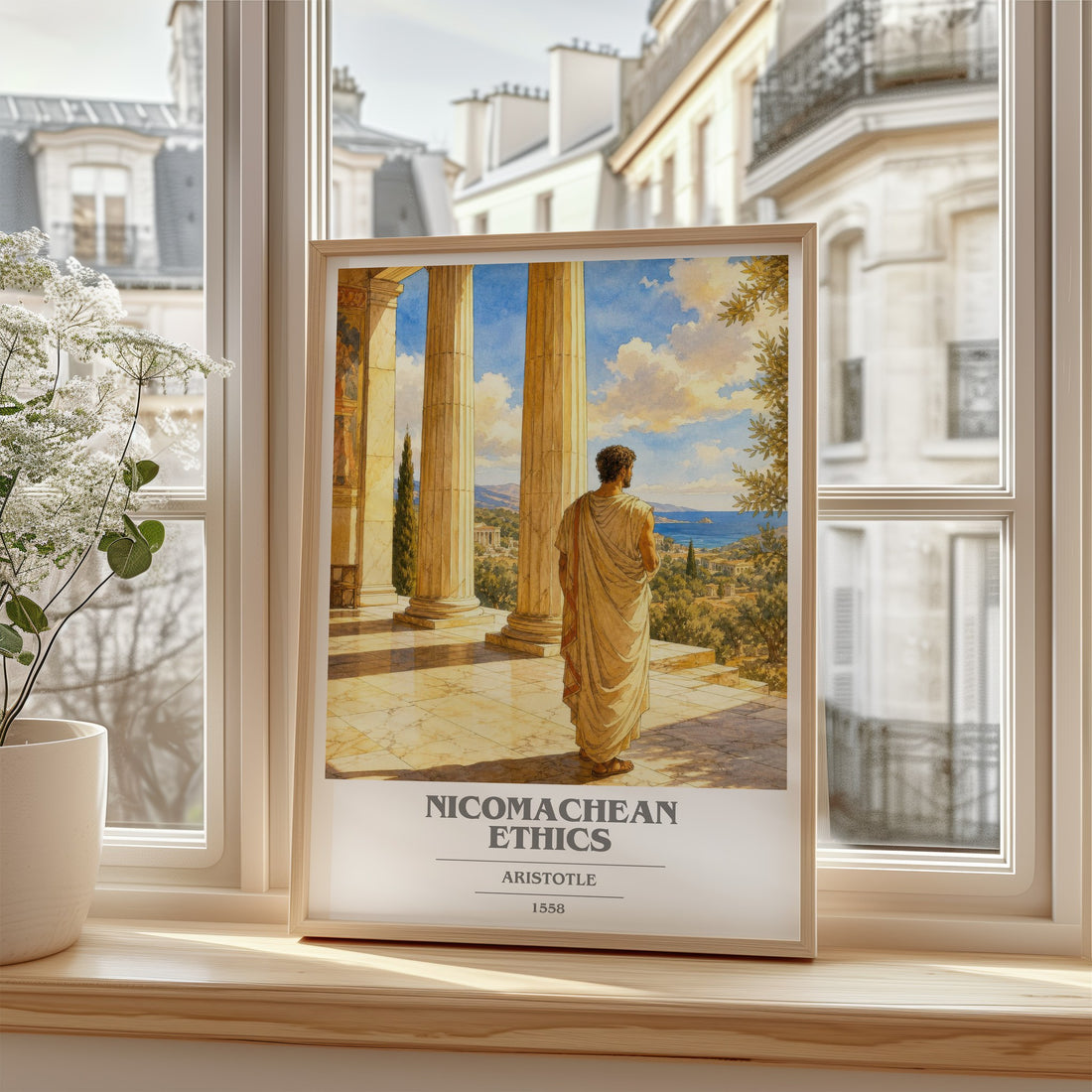 Nicomachean Ethics book cover poster colour and style options – Aristotle book art