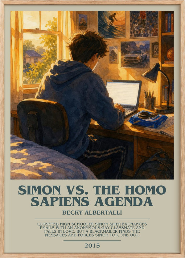 Simon vs. the Homo Sapiens Agenda Bookish Wall Art by Becky Albertalli