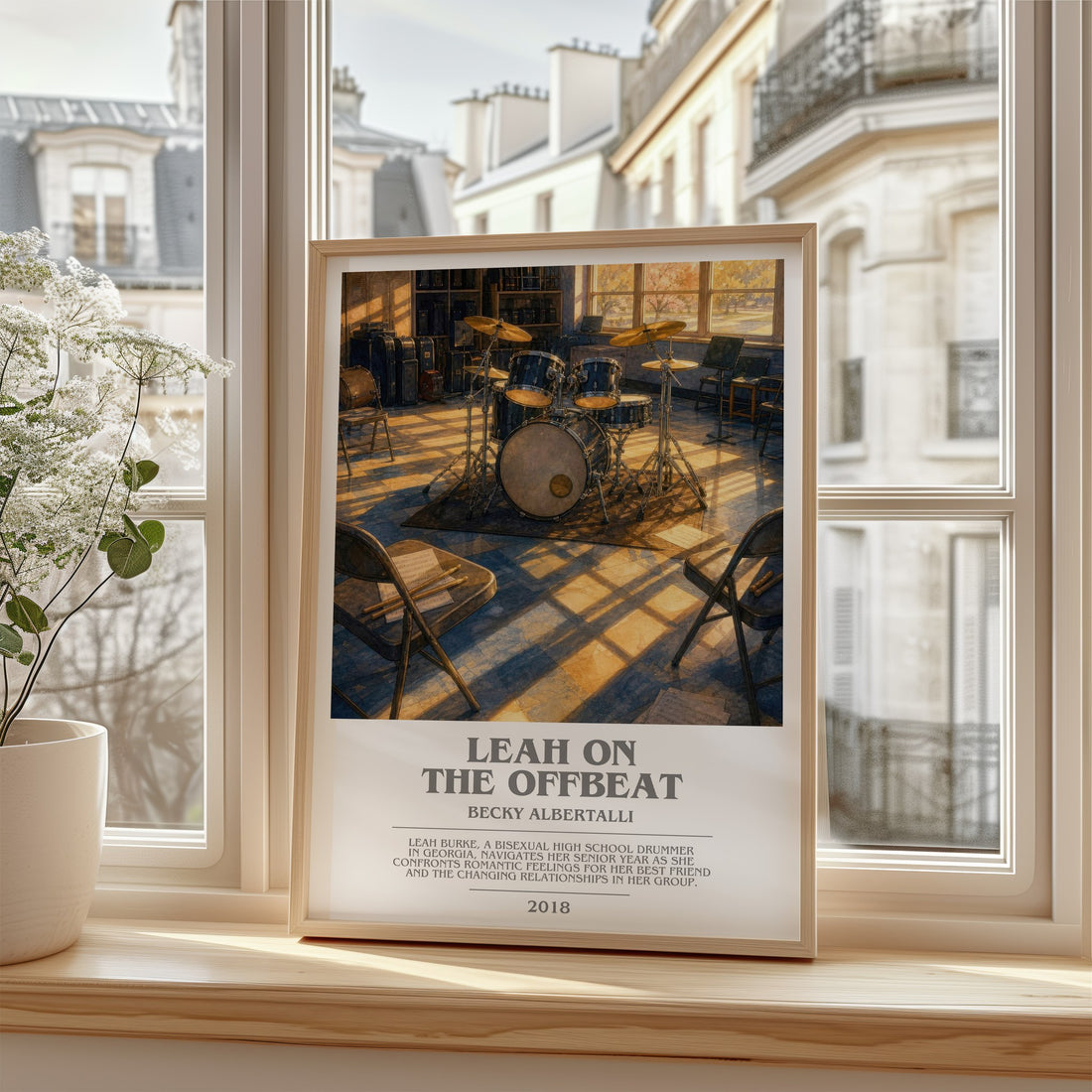 Leah on the offbeat bookish poster colour and style options – Becky Albertalli book art