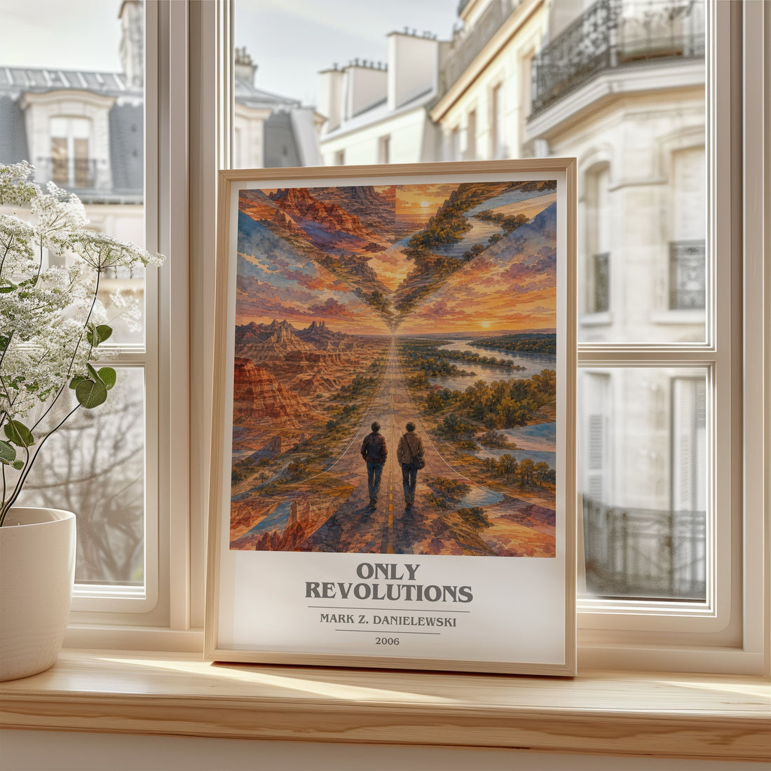 Only Revolutions book cover poster colour and style options – Mark Z. Danielewski book art