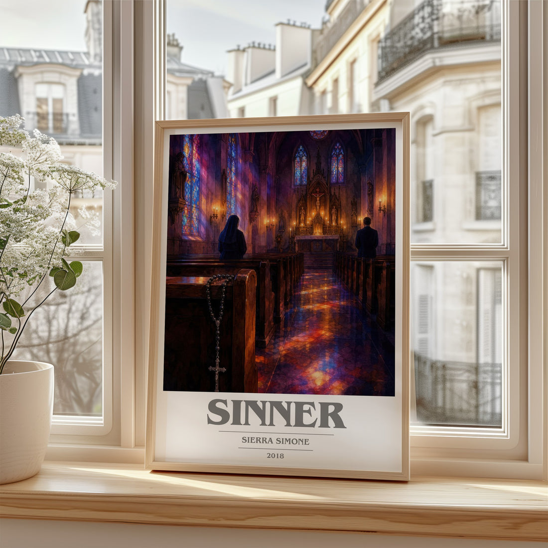 Sinner book cover poster colour and style options – Sierra Simone book art