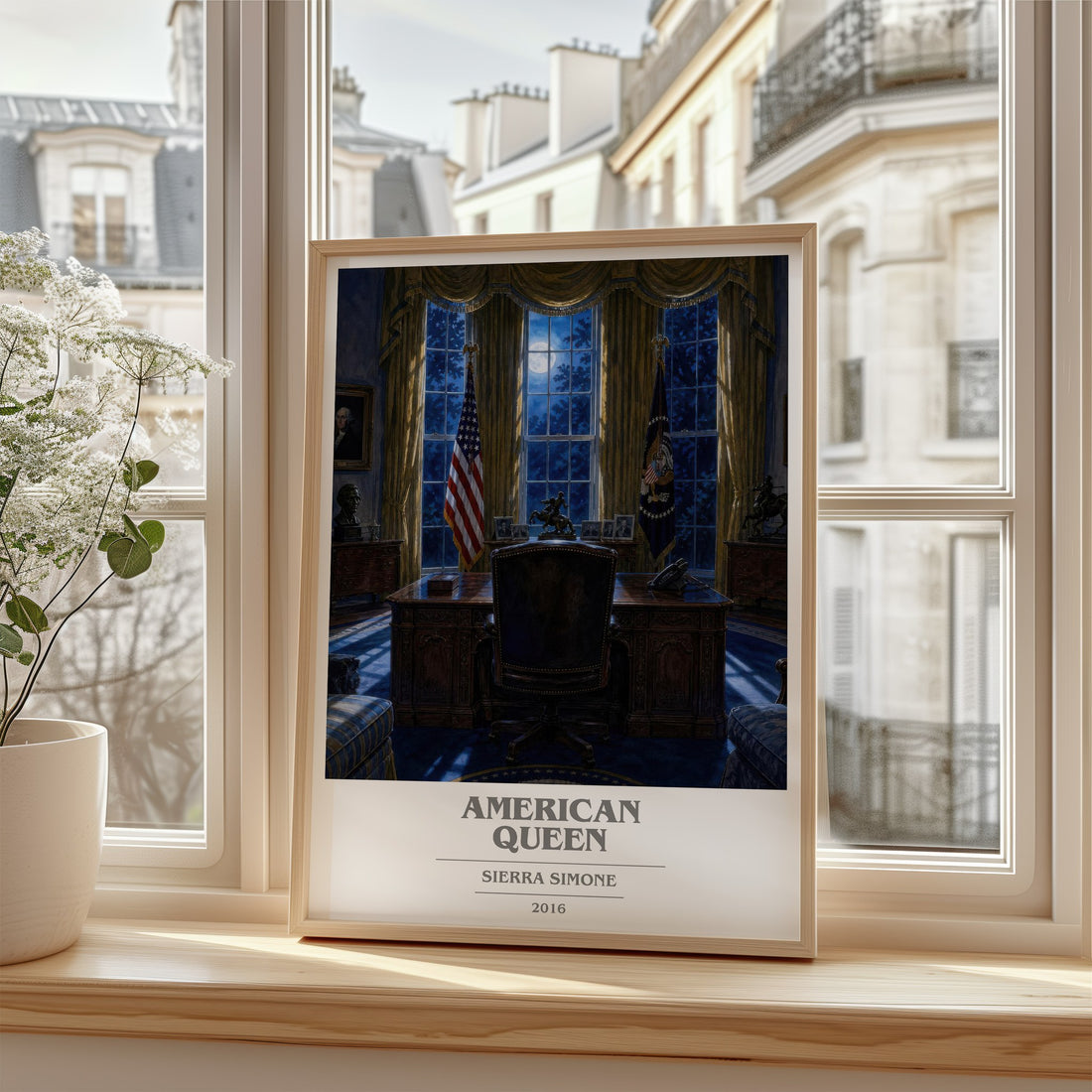 American Queen book cover poster colour and style options – Sierra Simone book art